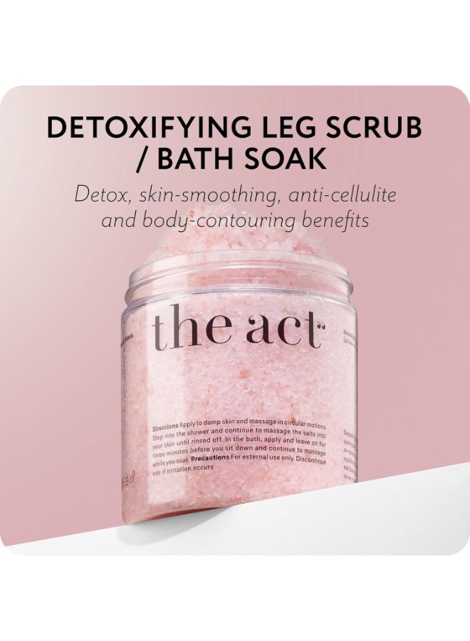 THE ACT Detox Organic Body Scrub with Himalayan & Sea Salt - Anti Cellulite Nourishing Restores Cleanser Scrubs for Legs, Feet, Hands - Gifts for Women Men, Home Spa Care, Vegan (10.58 Oz, Grapefruit) - Image 4